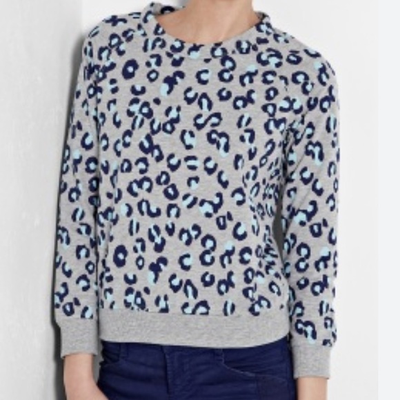A.P.C. Tops - A.P.C. Sweatshirt Animal Print Gray/Blue MSRP $375 Size: Medium